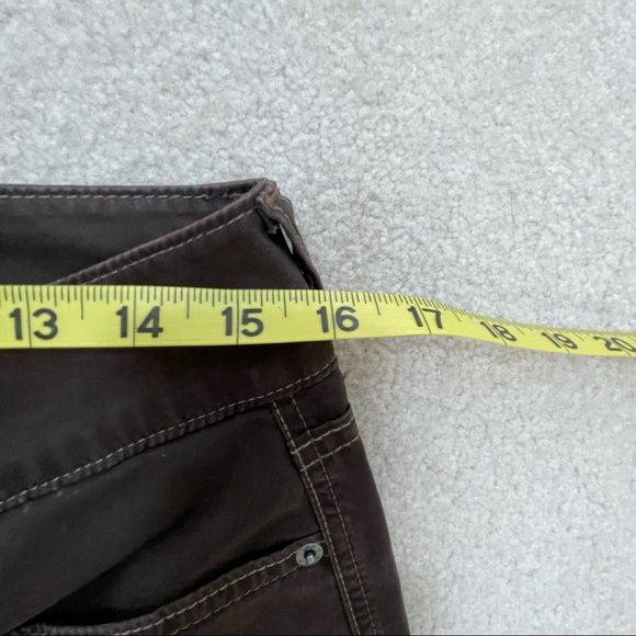 GAP Vintage Brown Stretch Cuffed Capri /Cropped Jeans - 10 Y2K - Picture 7 of 11
